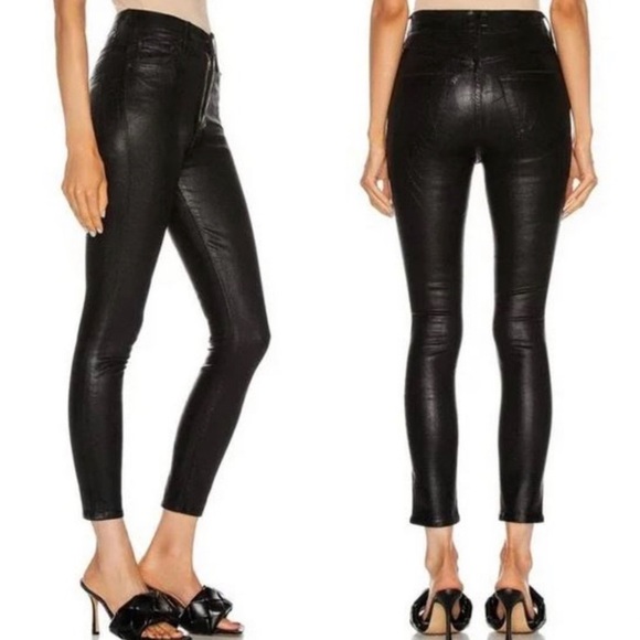 MOTHER Denim - MOTHER The Swooner Ankle Coated Wet Paint NEW Size 30